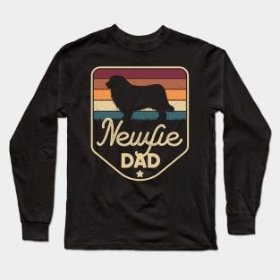 Newfie Dad Fathers Day Newfoundland Dog Daddy Long Sleeve T-Shirt